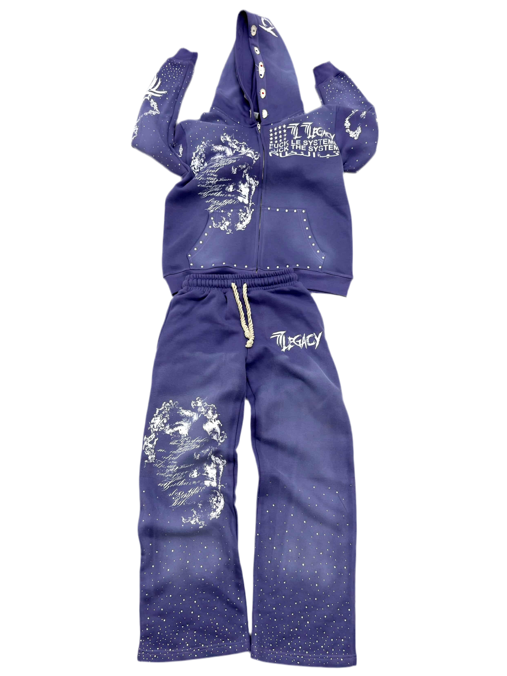 Purple rhinestone sets