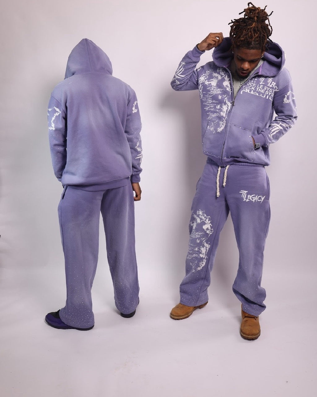 Purple rhinestone sets