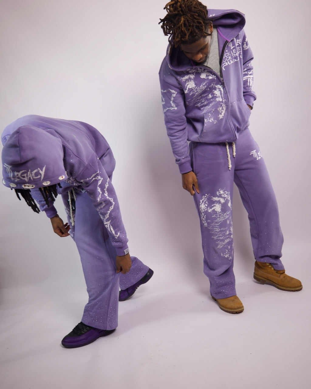 Purple rhinestone sets