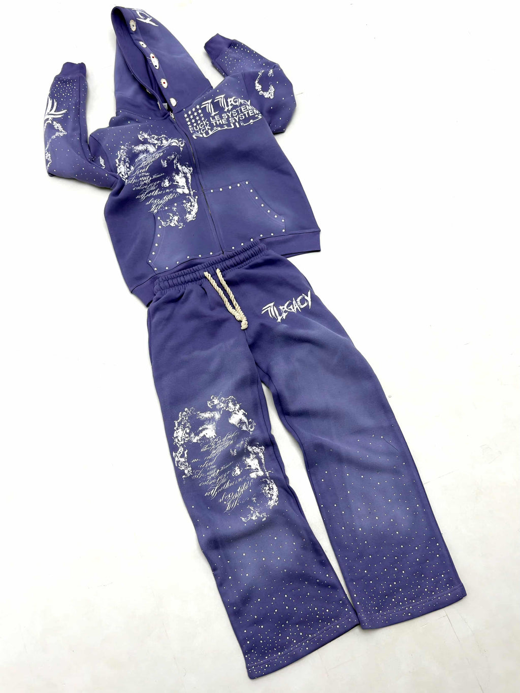 Purple rhinestone sets