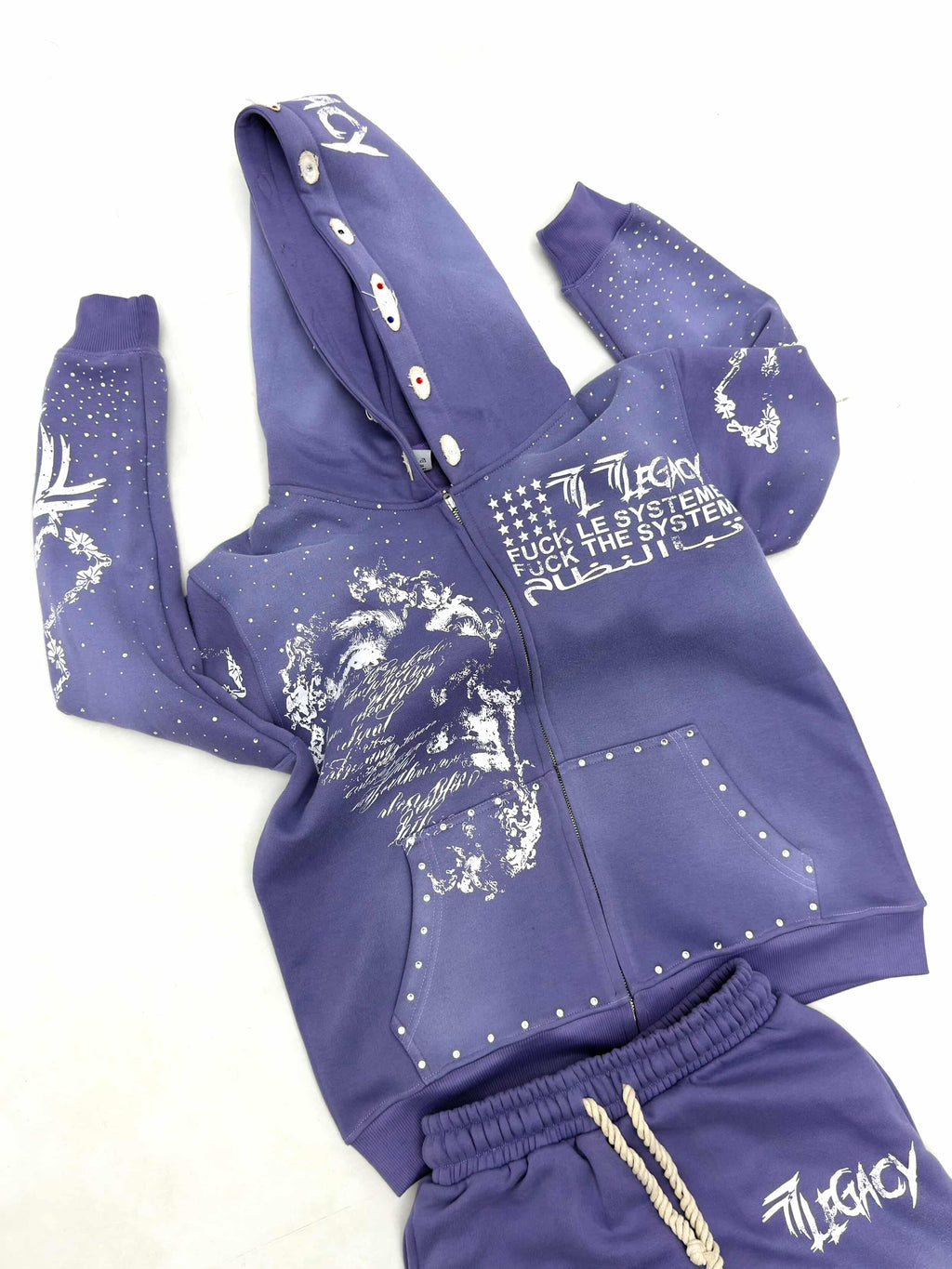 Purple rhinestone sets