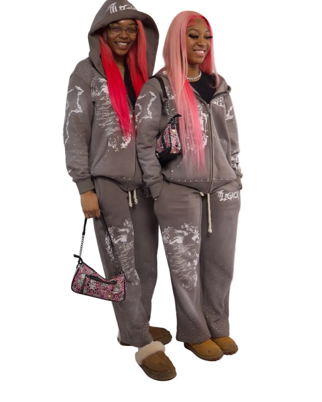 Grey rhinestone sets