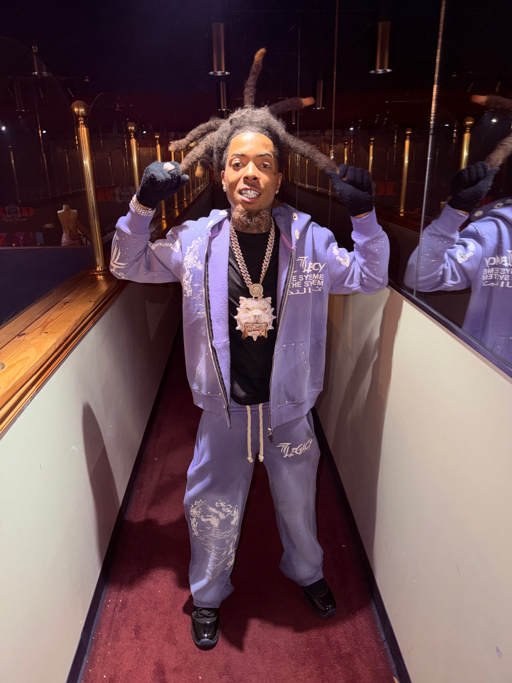 Purple rhinestone sets