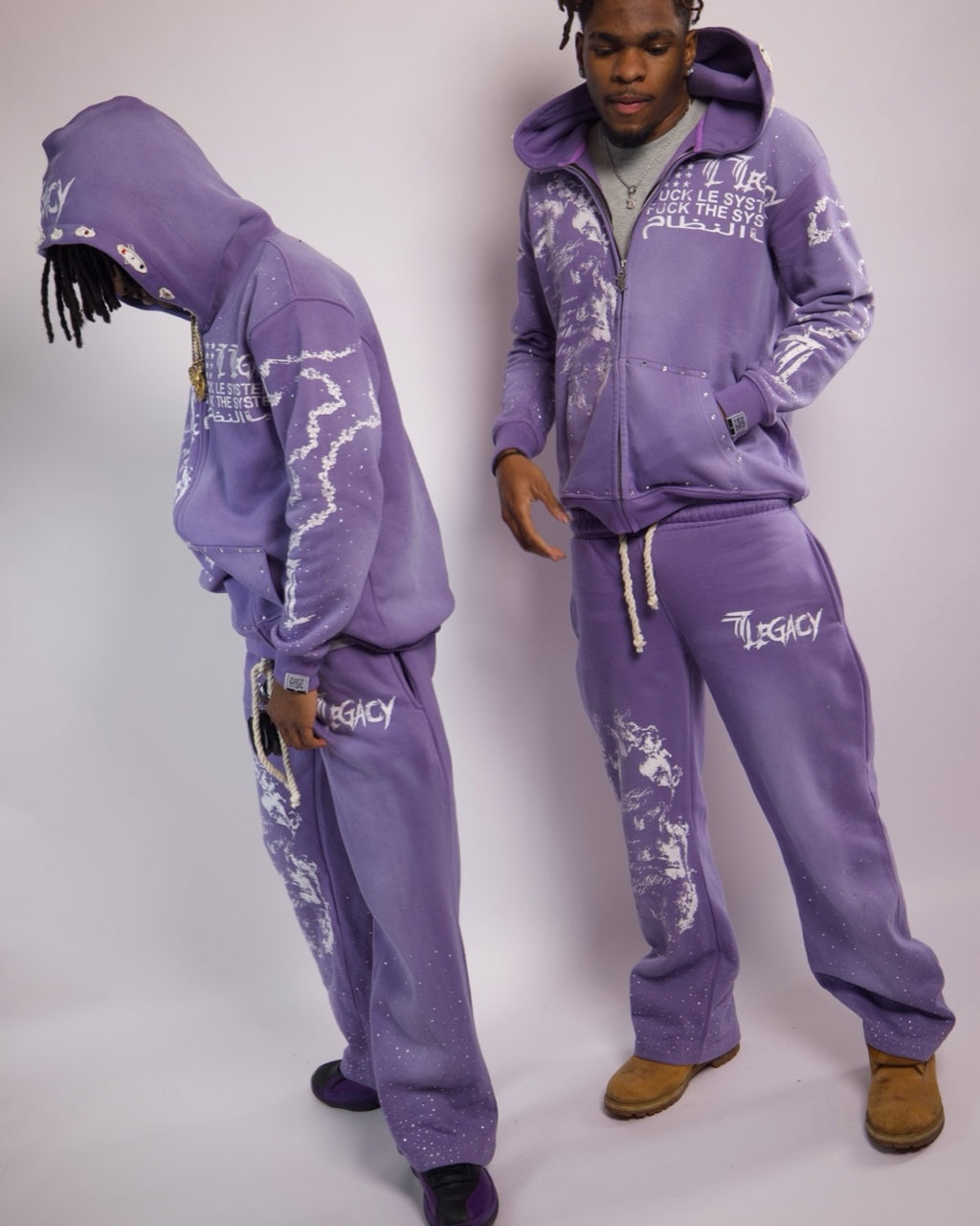 Purple rhinestone sets