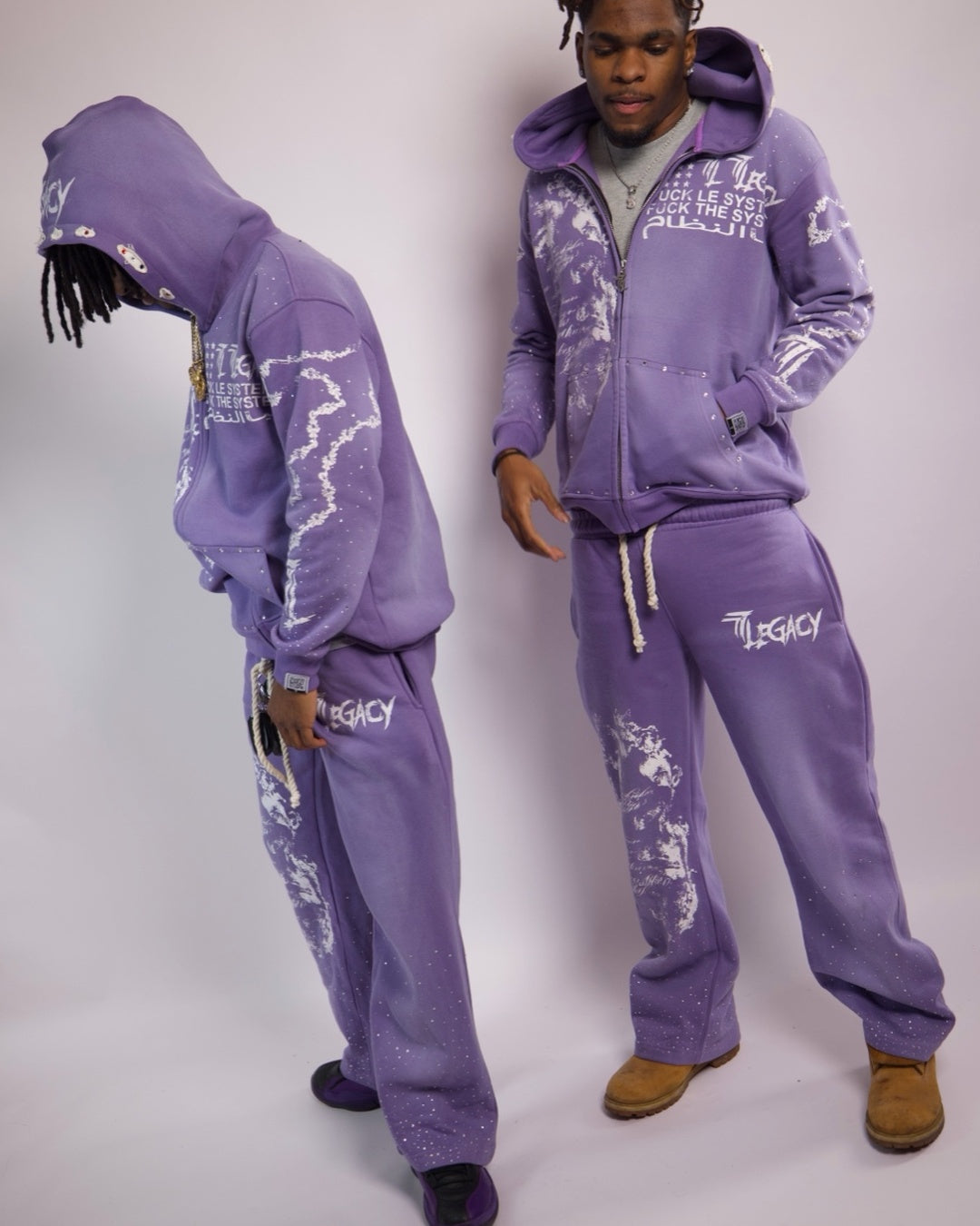 Purple rhinestone sets