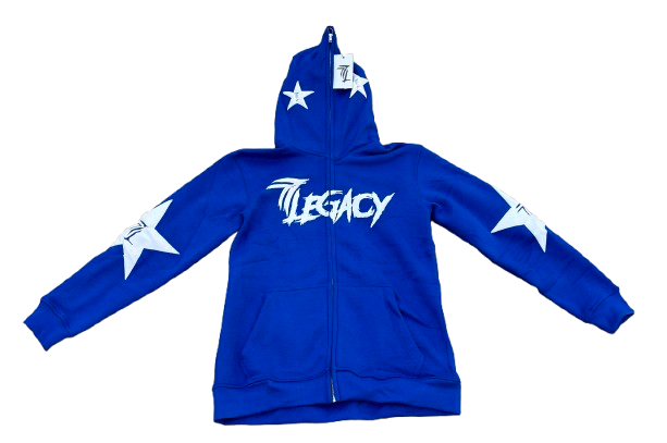Blue full zip