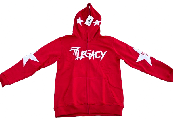 Red full zip