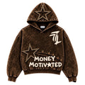 Money Motivated hoodie (brown)