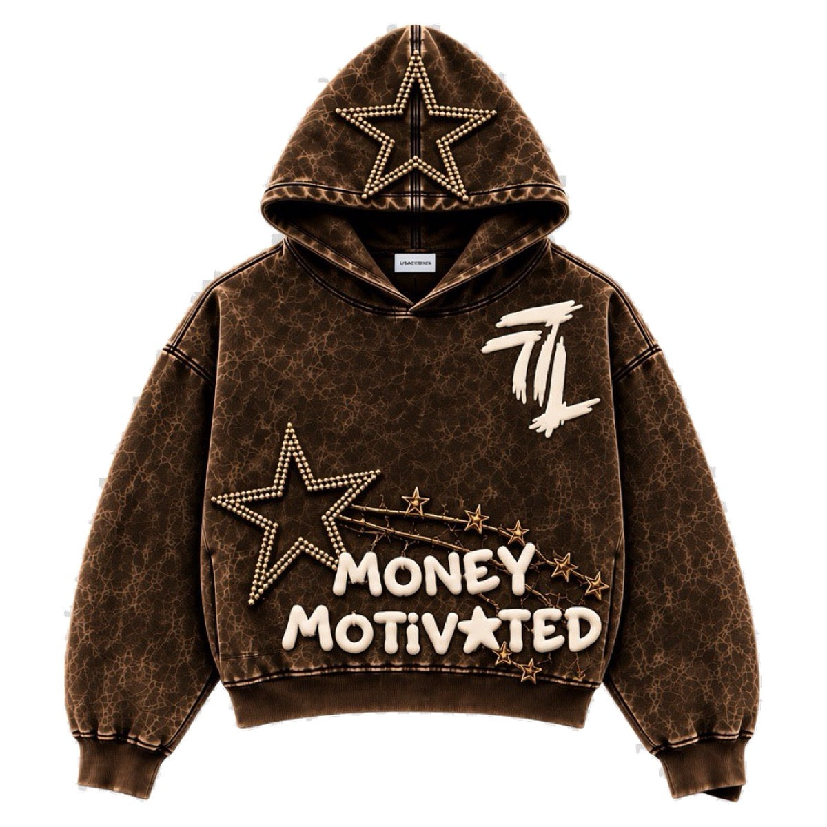 Money Motivated hoodie (brown)