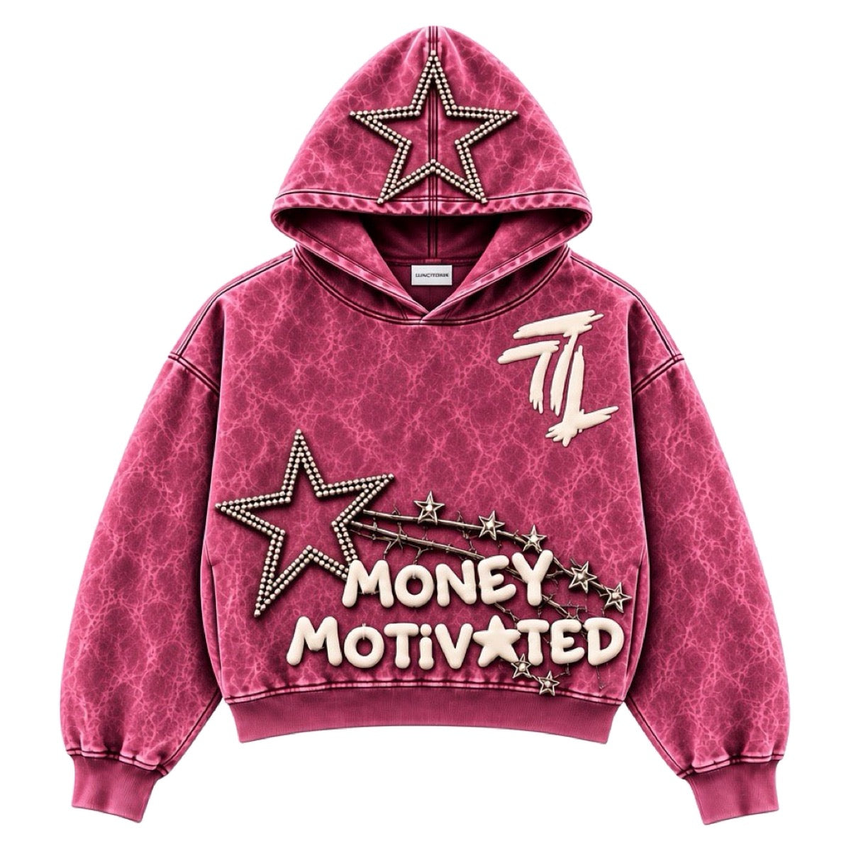 Money motivated hoodie (pink)